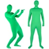 Kép 6/7 - Teljes testű zöld chromakey ruha felnőtteknek, uniszex, fotózáshoz, videózáshoz, cosplayhez, fesztiválhoz, karneválhoz – 180 cm