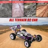 Kép 11/17 - Wltoys 124019 1/12 2.4GHz RC versenyautó, 55 km/h terepjáró drift autó RTR, 4WD alumínium váz és cinkötvözet fogaskerekekkel - 2 akkumulátorral