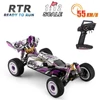 Kép 12/17 - Wltoys 124019 1/12 2.4GHz RC versenyautó, 55 km/h terepjáró drift autó RTR, 4WD alumínium váz és cinkötvözet fogaskerekekkel - 2 akkumulátorral