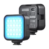 Kép 1/14 - Godox LITEMONS LED6R RGB LED Videólámpa, újratölthető Mini Töltőfény 3200K-6500K, 13 fényhatás, mágneses rögzítés, 3 vakupapucs vloghoz és fotózáshoz