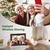 Kép 8/11 - Tomfoto 10,1 hüvelykes okos WiFi digitális képkeret, 1280*800 IPS érintőképernyő, 16GB memória, automatikus forgatás, APP-os megosztás