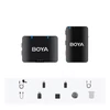 Kép 1/15 - Boya Boyamic-120 egygombos 2,4G vezeték nélküli mikrofon rendszer, 300 m átvitellel, 8G memóriával iOS, Android, kamera és számítógéphez - 1 adóval
