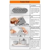 Kép 13/13 - 58 mm-es kitűzőkészítő gép 100 db alapanyaggal gyerekeknek, barátoknak, kisvállalkozásoknak, DIY ajándékokhoz – Szürke