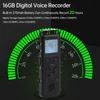 Kép 5/16 - 16GB digitális hangrögzítő, hangvezérelt felvétel, MP3 lejátszó, 72 óra rögzítés, jelszavas védelem, előadásokhoz és interjúkhoz