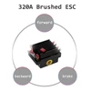 Kép 7/9 - 320A ESC kefés előre-hátra elektromos sebességszabályzó fékkel, vízálló, 2-3S akkumulátorhoz, HSP, Redcat, Traxxas, Tamiya RC autóhoz/csónakhoz