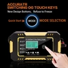 Kép 9/10 - 12V 6A Okos Akkumulátor Töltő LCD kijelzővel, javító töltő autóhoz, motorhoz, AGM, zselés, savas akkukhoz