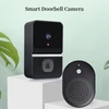 Kép 8/16 - Okos ajtókamera csengőhanggal, infravörös éjjellátóval, 2.4G WiFi, vezeték nélküli, kétirányú hang, villa/lakás/iroda ajtóhoz – Fekete