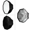 Kép 1/6 - Godox SB-UE 80 cm hordozható nyolcszögletű méhsejtrácsos ernyő softbox Bowens bajonettel speedlite-hoz