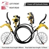 Kép 2/4 - E-bike hidraulikus fékszett 160 mm tárcsákkal, első-hátsó hidraulikus fékkar elektromos kerékpárhoz, rollerhez - Arany