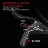 Kép 4/10 - E-bike hidraulikus fékszett 160 mm tárcsákkal, első-hátsó hidraulikus fékkar elektromos kerékpárhoz, rollerhez - Piros