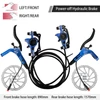 Kép 2/4 - E-bike hidraulikus fékszett 160 mm tárcsákkal, első-hátsó hidraulikus fékkar elektromos kerékpárhoz, rollerhez - Kék