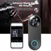 Kép 3/14 - Vezeték nélküli videó kapucsengő kamera 1080p hd, kétirányú hang, 5m éjjellátó, pir emberérzékelés, felhő, ipx6, wifi - Fekete