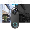Kép 6/14 - Vezeték nélküli videó kapucsengő kamera 1080p hd, kétirányú hang, 5m éjjellátó, pir emberérzékelés, felhő, ipx6, wifi - Fekete