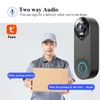 Kép 11/14 - Vezeték nélküli videó kapucsengő kamera 1080p hd, kétirányú hang, 5m éjjellátó, pir emberérzékelés, felhő, ipx6, wifi - Fekete