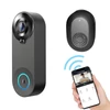 Kép 1/14 - Vezeték nélküli videó kapucsengő kamera 1080p hd, kétirányú hang, 5m éjjellátó, pir emberérzékelés, felhő, ipx6, wifi - Fekete