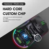Kép 6/20 - HXSJ T66 RGB 2.4G vezeték nélküli gamer egér, RGB világítás, tölthető, állítható DPI, ergonomikus - Fehér