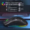 Kép 15/20 - HXSJ T66 RGB 2.4G vezeték nélküli gamer egér, RGB világítás, tölthető, állítható DPI, ergonomikus - Fehér