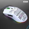 Kép 18/20 - HXSJ T66 RGB 2.4G vezeték nélküli gamer egér, RGB világítás, tölthető, állítható DPI, ergonomikus - Fehér