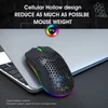 Kép 11/20 - HXSJ T66 RGB 2.4G vezeték nélküli gamer egér, RGB világítás, tölthető, állítható DPI, ergonomikus - Fekete