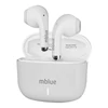 Kép 2/10 - mblue AR02 vezeték nélküli fülhallgató BT 5.4 zajszűrő fél-fülbe sport headset mikrofonnal iOS-hoz és androidhoz - Fehér