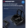 Kép 3/8 - Monster XKT32 valódi vezeték nélküli fülhallgató, aktív zajszűrés, BT 5.4, IPX4 vízálló sport fejhallgató Androidhoz és iOS-hez - Fekete