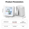 Kép 3/18 - Wifi hőmérő és páratartalom-mérő TY alkalmazással, LCD kijelzővel, leválasztható állvánnyal, valós idejű követéssel otthonra, hálószobára, üvegházra