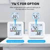 Kép 11/18 - Wifi hőmérő és páratartalom-mérő TY alkalmazással, LCD kijelzővel, leválasztható állvánnyal, valós idejű követéssel otthonra, hálószobára, üvegházra