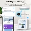 Kép 17/18 - Wifi hőmérő és páratartalom-mérő TY alkalmazással, LCD kijelzővel, leválasztható állvánnyal, valós idejű követéssel otthonra, hálószobára, üvegházra
