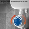Kép 6/13 - Azonnali vízmelegítő LCD kijelzővel, termosztatikus zuhany, vízálló, 304 rozsdamentes acél, átfolyós gyorsfűtés