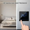 Kép 6/14 - Wifi okostermosztát lcd kijelzős érintőképernyővel - Fekete, 3A vízfűtéshez