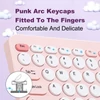 Kép 7/8 - Vezeték nélküli billentyűzet és egér szett 2.4G ergonomikus, kompakt, halk számítógéphez és laptophoz - Pink
