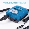 Kép 10/16 - 20 psi nagy nyomású SUP pumpa, kétmotoros, 150 W, 12 V DC, 7 fúvókával, hordozható, LED kijelzővel
