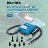 Kép 14/16 - 20 psi nagy nyomású SUP pumpa, kétmotoros, 150 W, 12 V DC, 7 fúvókával, hordozható, LED kijelzővel