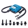 Kép 16/16 - 20 psi nagy nyomású SUP pumpa, kétmotoros, 150 W, 12 V DC, 7 fúvókával, hordozható, LED kijelzővel