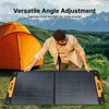Kép 4/10 - Oscal PM100 összecsukható napelem, 23%-os hatékonyság, monokristályos cellák, IP65, Type-C, QC3.0+USB kimenet, 5 az 1-ben kábel