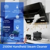 Kép 7/10 - 2500 W nagy nyomású gőztisztító, 1100 ml, 3 bar, hordozható, 3 kefefejjel, otthoni és autó tisztításhoz - Fehér