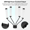 Kép 9/12 - Rugalmas, 4 karos LED videólámpa, 3200K-5600K, állítható, telefontartóval, 2 m fém állvánnyal, hordtáskával