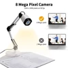 Kép 19/20 - 2 az 1-ben dokumentumszkenner kamera és webkamera autofókusszal, LED fénnyel, 8 MP HD, A3, Mac/Windows/Chrome kompatibilis