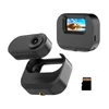 Kép 1/14 - 1080p mini sportkamera, 1,47 hüvelykes IPS kijelzővel, 130°-os nagylátószögű lencsével, töltőtokkal, 32 GB TF kártyával vloghoz - Fekete
