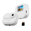 Kép 1/14 - 1080p mini sportkamera, 1,47 hüvelykes IPS kijelzővel, 130°-os nagylátószögű lencsével, töltőtokkal, 32 GB TF kártyával vloghoz - Fehér