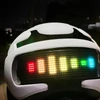 Kép 6/12 - Okos LED kerékpáros sisak fénnyel, sebességmérővel, távirányítóval és BT alkalmazásvezérléssel - Fehér