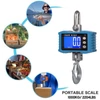 Kép 10/12 - Digitális függőmérleg 1000 kg/2204 lb hordozható darumérleg LCD háttérvilágítással, ipari kampós mérleg építkezéshez, utazáshoz, piacra, horgászathoz - Kék