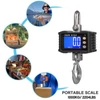 Kép 5/10 - Digitális függőmérleg 1000 kg/2204 lb hordozható darumérleg LCD háttérvilágítással, ipari kampós mérleg építkezéshez, utazáshoz, piacra, horgászathoz - Fekete