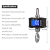 Kép 9/10 - Digitális függőmérleg 1000 kg/2204 lb hordozható darumérleg LCD háttérvilágítással, ipari kampós mérleg építkezéshez, utazáshoz, piacra, horgászathoz - Fekete