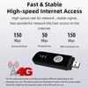 Kép 13/15 - Hordozható 4G USB wifi router, 8 eszköz támogatás, LTE, nagy sebességű vezeték nélküli hotspot utazáshoz - Fekete