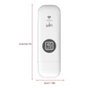 Kép 3/15 - Hordozható 4G USB wifi router, 8 eszköz támogatás, LTE, nagy sebességű vezeték nélküli hotspot utazáshoz - Fehér