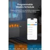 Kép 10/16 - Okos termosztatikus radiátorszelep LED kijelzővel, programozható termosztát, mobilapp/hangvezérlés - Fehér-narancs