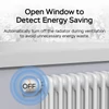 Kép 12/16 - Okos termosztatikus radiátorszelep LED kijelzővel, programozható termosztát, mobilapp/hangvezérlés - Fehér-narancs