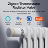 Kép 13/16 - Okos termosztatikus radiátorszelep LED kijelzővel, programozható termosztát, mobilapp/hangvezérlés - Fehér-narancs