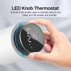 Kép 11/16 - Okos termosztatikus radiátorszelep LED kijelzővel, programozható termosztát, mobilapp/hangvezérlés - Fekete-fehér